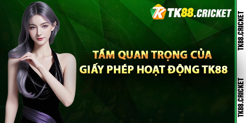 Tầm quan trọng của giấy phép hoạt động TK88